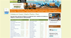 Desktop Screenshot of hotelesencusco.hotelesperu.com