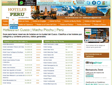 Tablet Screenshot of hotelesencusco.hotelesperu.com