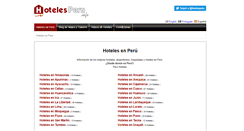 Desktop Screenshot of hotelesperu.info