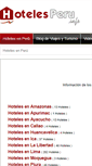 Mobile Screenshot of hotelesperu.info